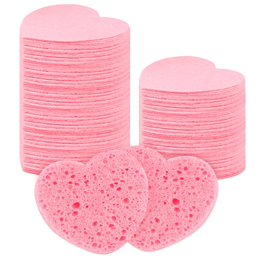 Cosmetic Sponge - 5 stuks cellulose gezichtssponzen, gecomprimeerde gezichtsreinigings-