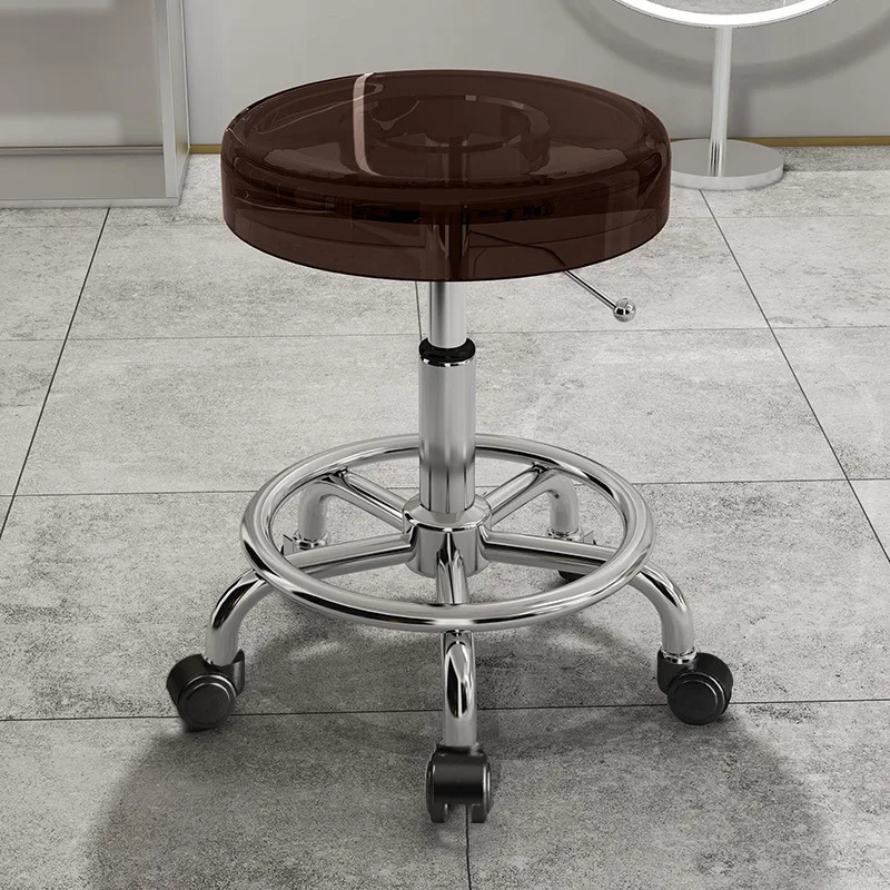 Beauty Makeup Bar - Multifunctionele roestvrijstalen werkbank, draaibare kapperstoel, make-up-,