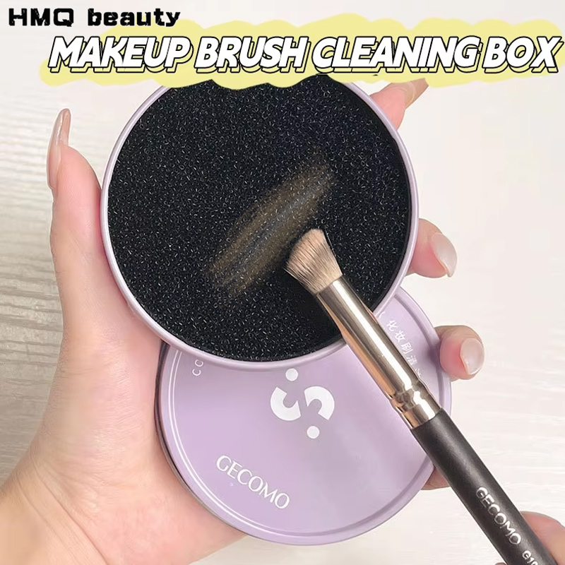Cosmetic Sponge - Make-upborstelreinigingsdoos Snelle schone spons Oogschaduwborstels Stomerij