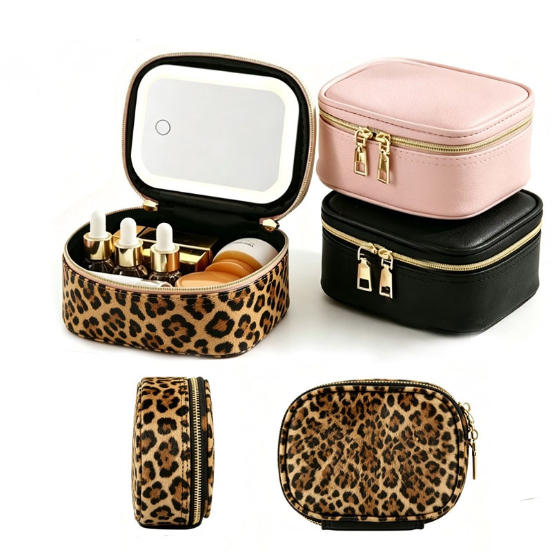 Beauty Bag Makeup - Draagbare LED-make-up opbergtas met ingebouwde spiegel