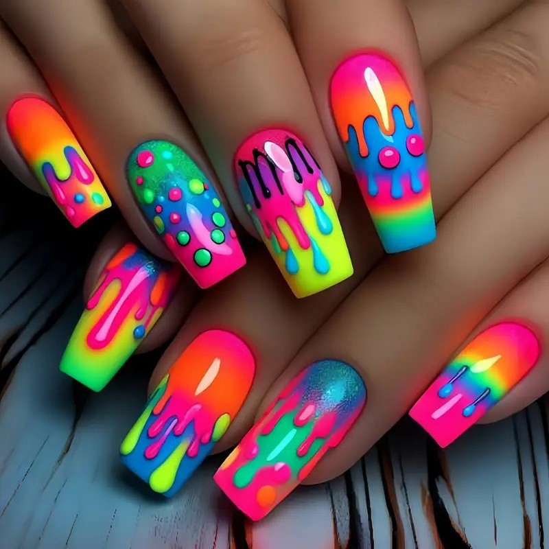 Nail Extension Tips - 24 stks/set korte Medium Lange nep
