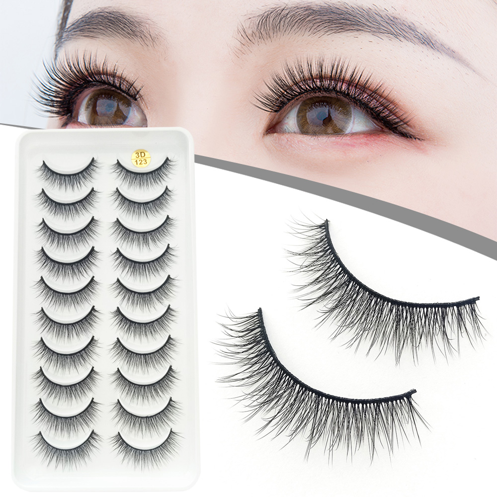 Beauty Makeup Design - 10 paar 3D pluizige valse wimpers