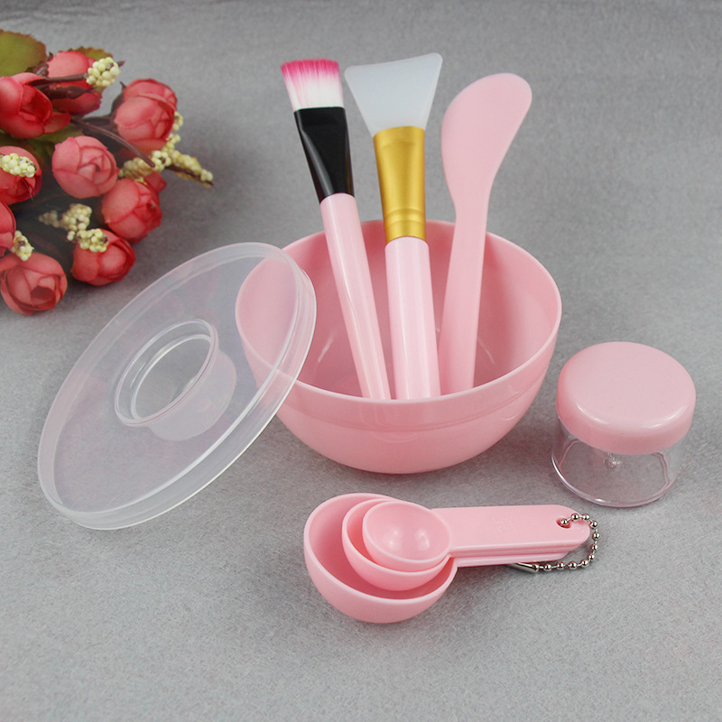 Beauty Makeup Bar - Gezichtsborstel, masker, kom, lepel, set, maskerborstel,
