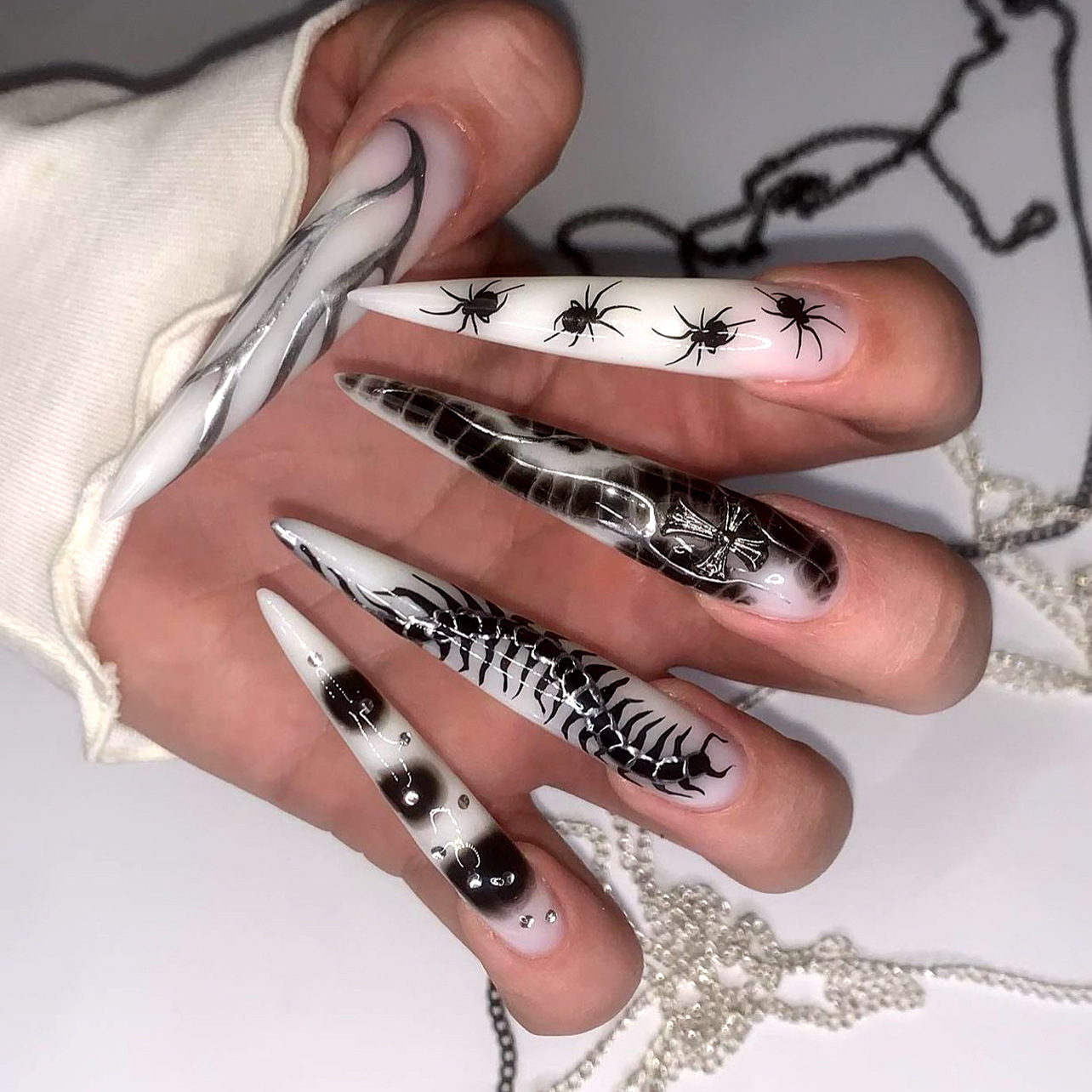Nail Extension Tips - 24 stks Pittige Meisje Druk op