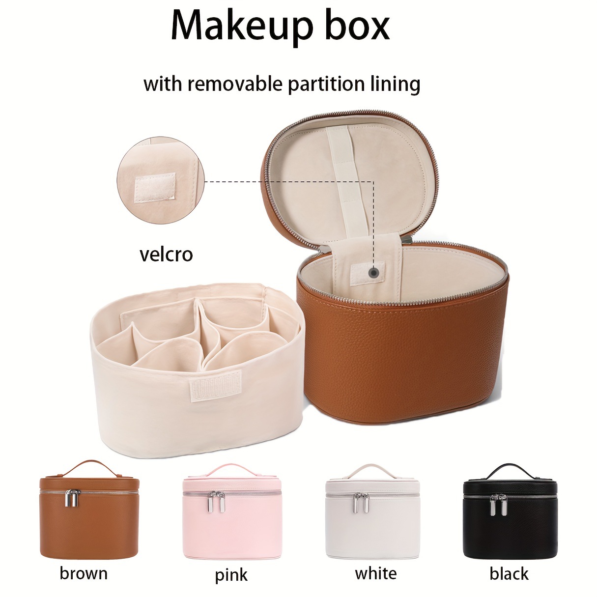 Beauty Bag Makeup - Grote capaciteit PU lederen make-up tas