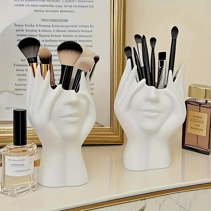 Beauty Makeup Design - Make-upborstelhouder voor gezichtsvormen - Opbergdoos voor