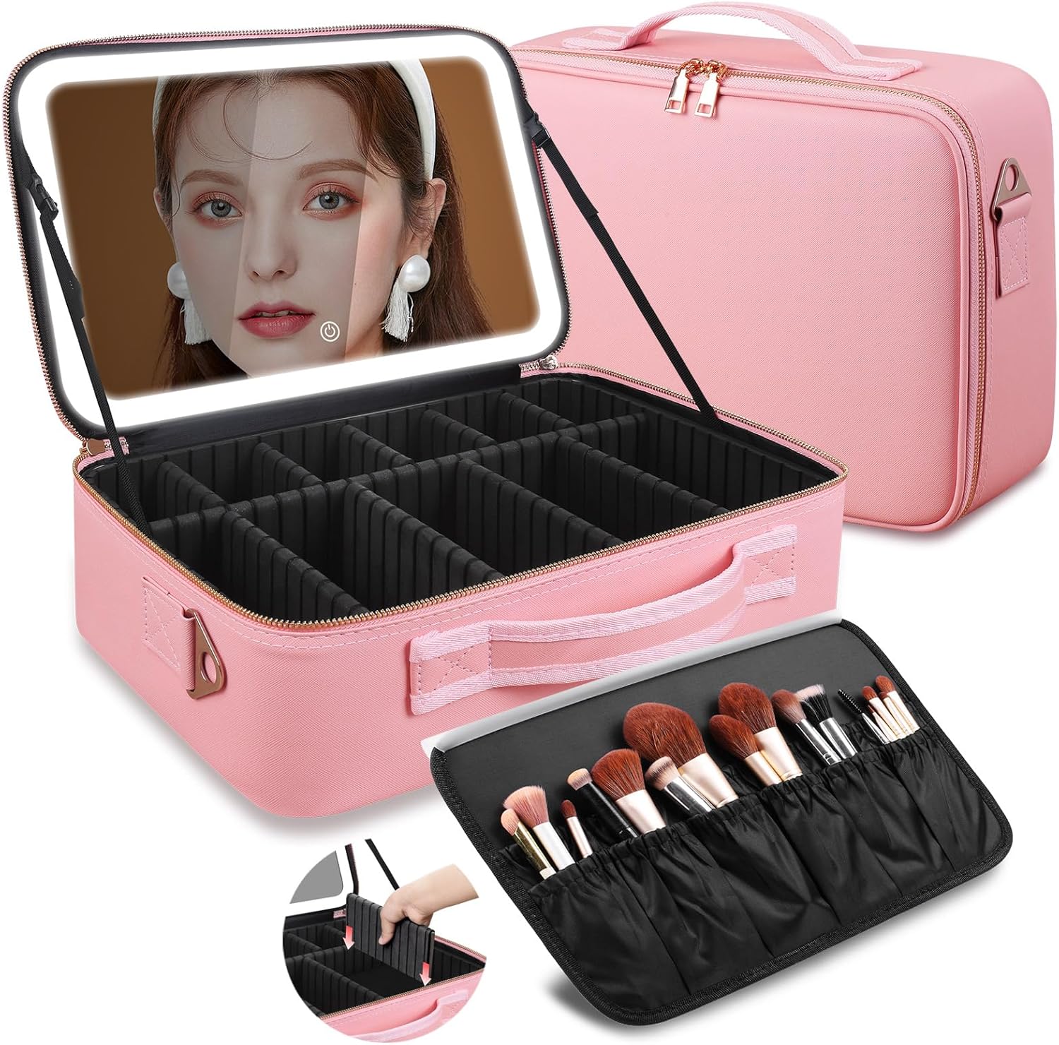 Beauty Bag Makeup - Grote capaciteit make-up tas 15''x11'' met