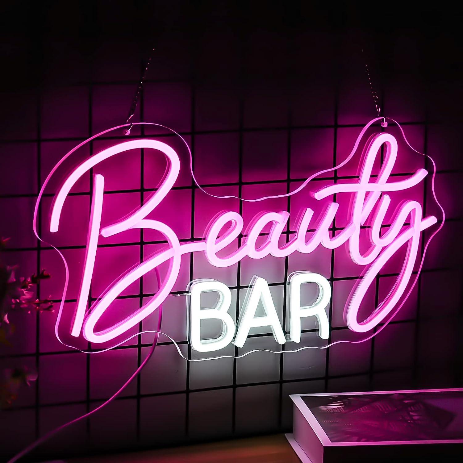 Beauty Makeup Bar - Beauty Bar Neon Sign Dimbare LED-verlichting