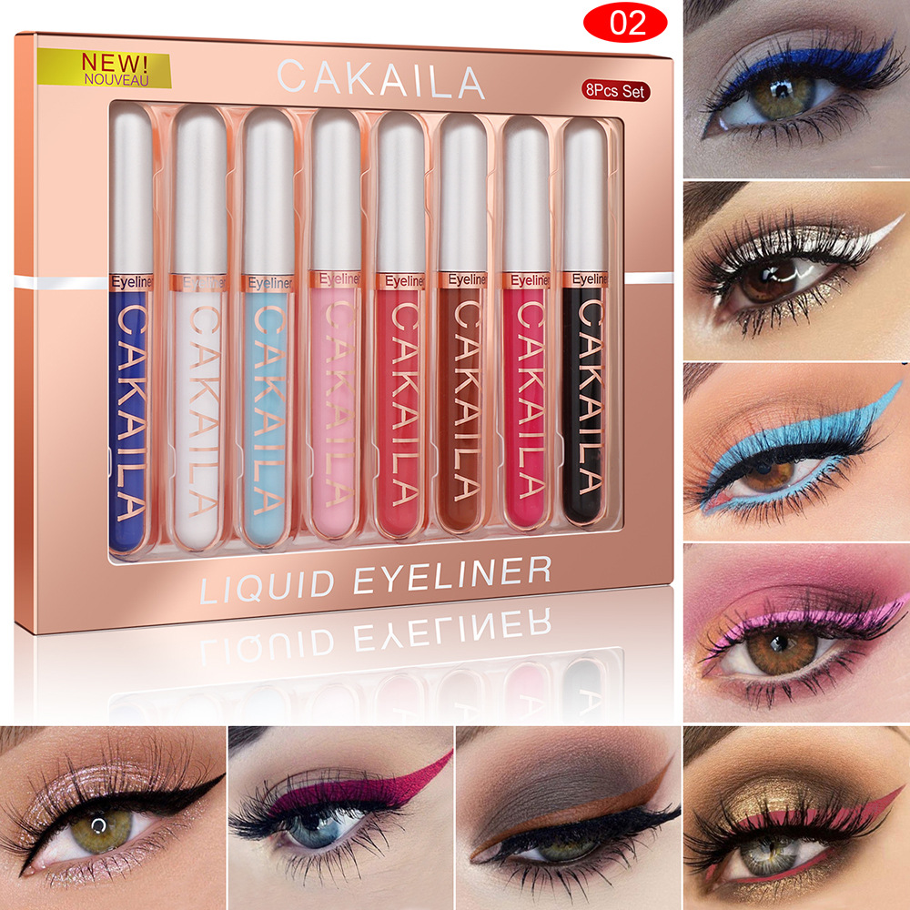 8-kleuren set waterdichte eyel - Beauty Linasi Makeup recensie en prijs