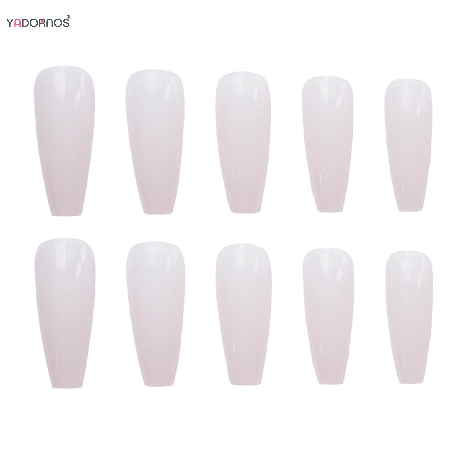 Naakt Kleur Lange Ballet Nep N - Nail Extension Tips recensie en prijs