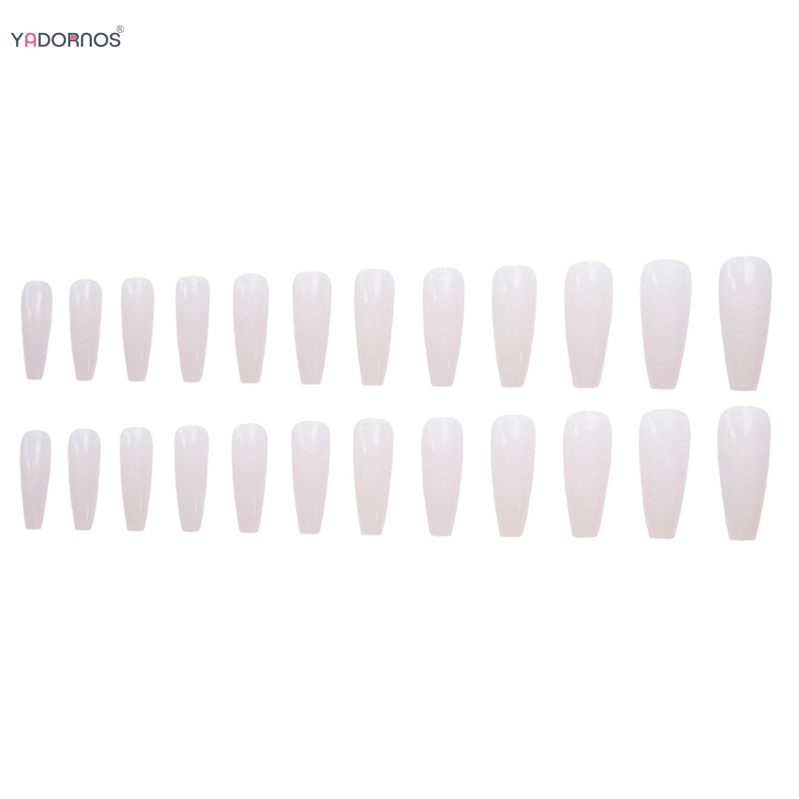 Naakt Kleur Lange Ballet Nep N - Nail Extension Tips recensie en prijs