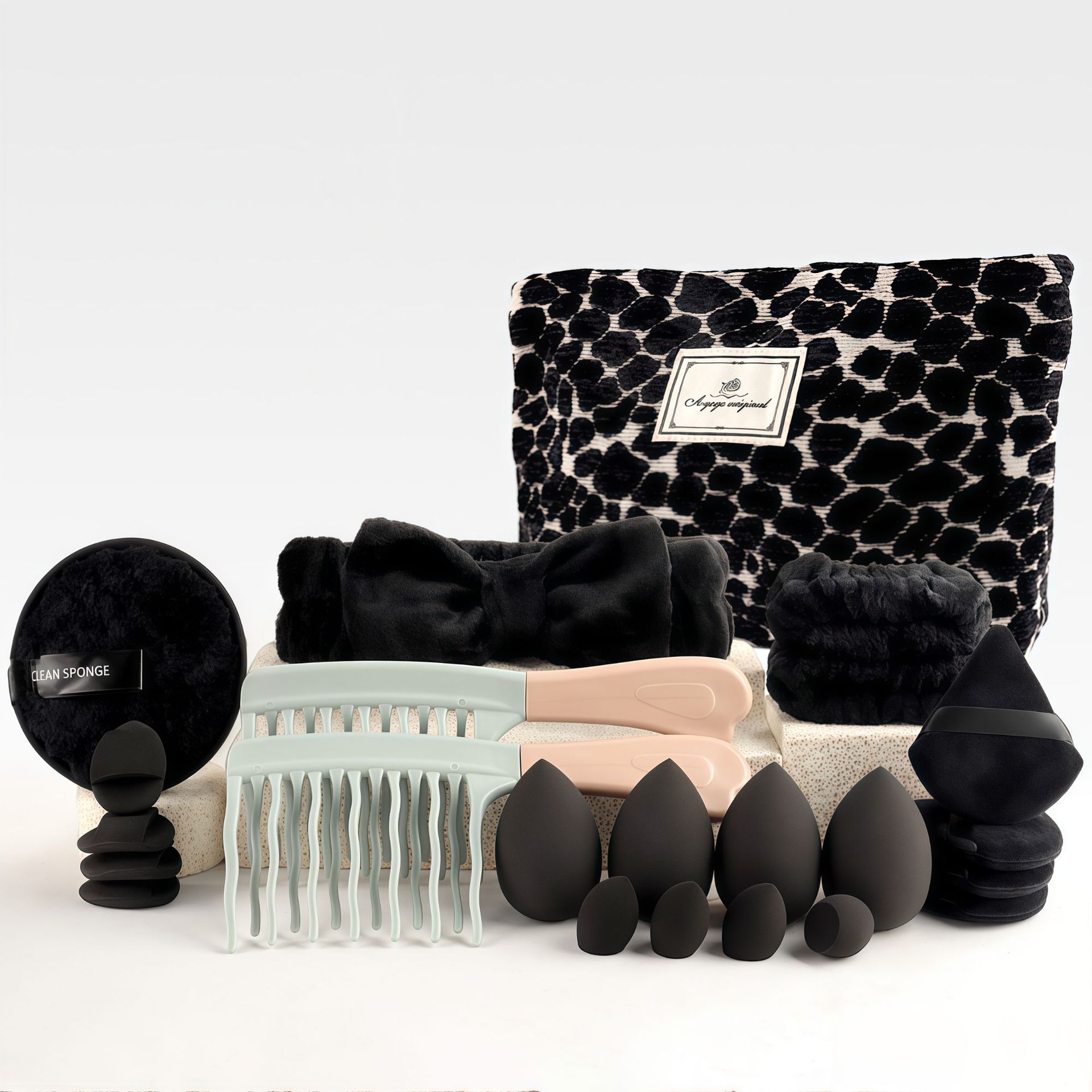 Make-up kwastenset, chique geu - Beauty Bag Makeup recensie en prijs