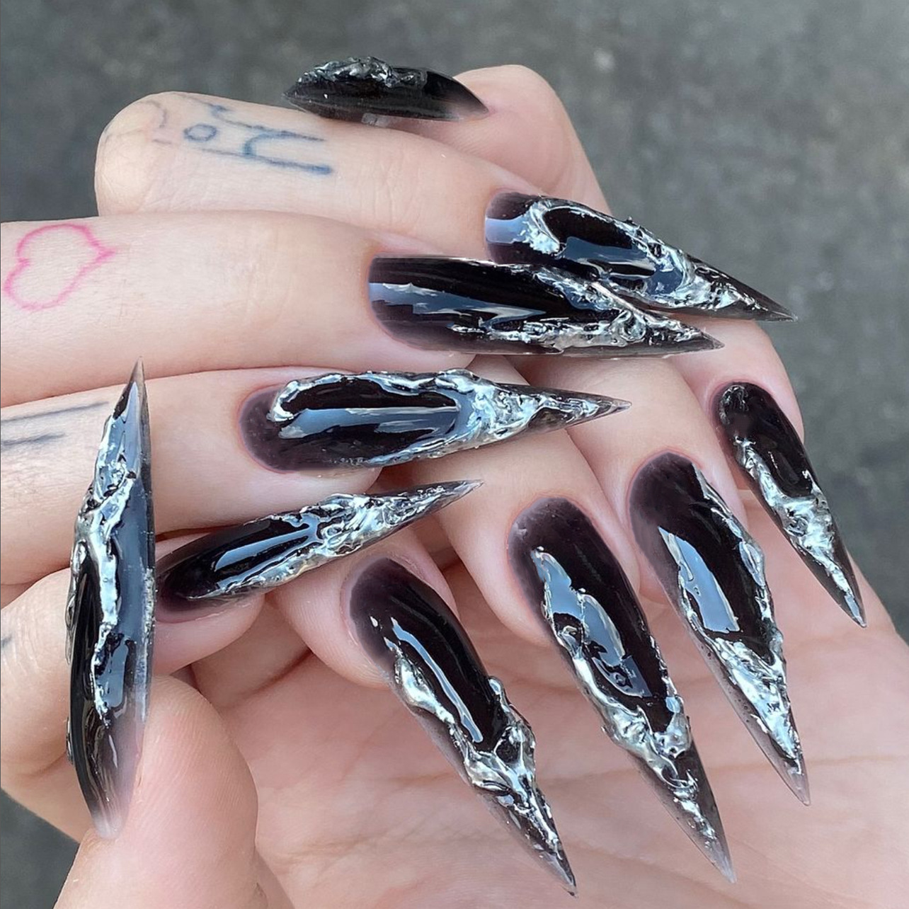 24 stuks stiletto-vormige zwar - Nail Extension Tips recensie en prijs