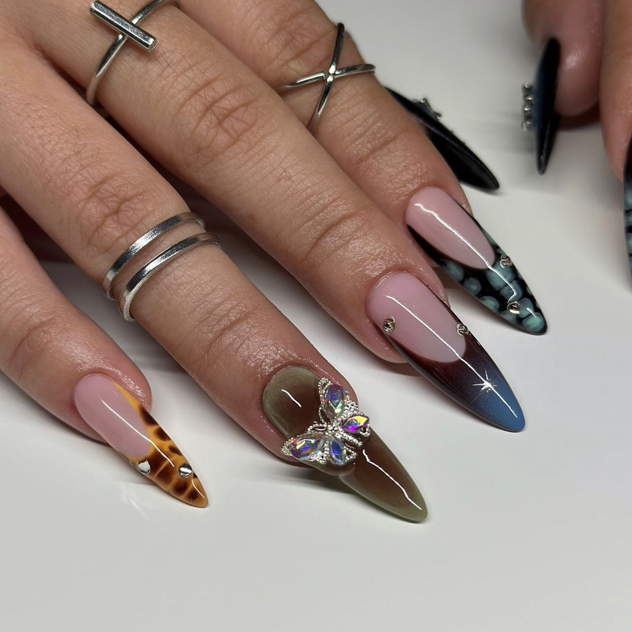 24 stuks stiletto-vormige zwar - Nail Extension Tips recensie en prijs