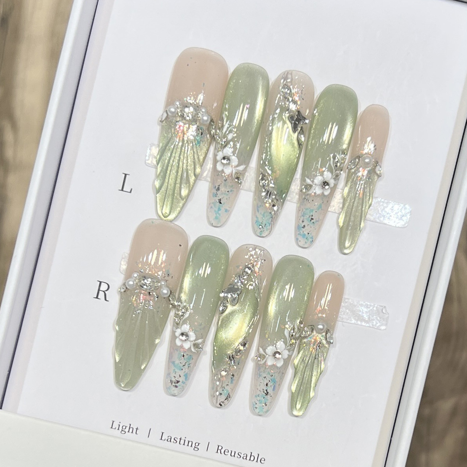 10 stuks lange amandel nepnage - Nail Extension Tips recensie en prijs