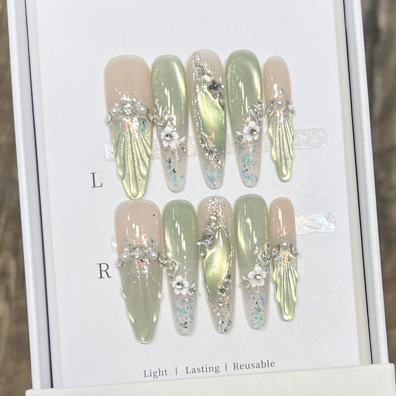 10 stuks lange amandel nepnage - Nail Extension Tips recensie en prijs