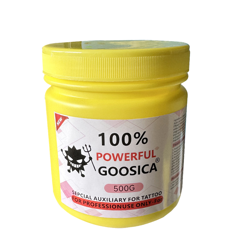 100% Geel Blauw Goosica Tattoo - Beauty Linasi Makeup recensie en prijs