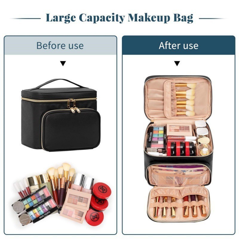 Grote waterdichte make-up tas, - Beauty Bag Makeup recensie en prijs