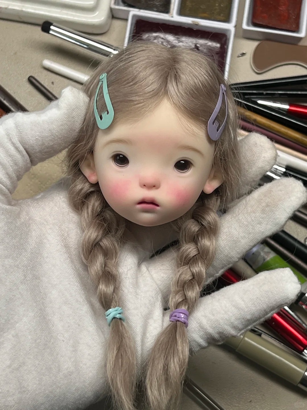 SD BJD pop 1/6 Landoudou hoofd - Just Beauty Makeup recensie en prijs