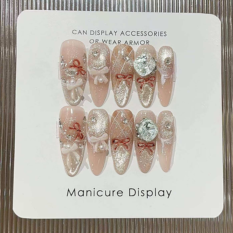 24 stuks lange stiletto polka  - Nail Extension Tips recensie en prijs