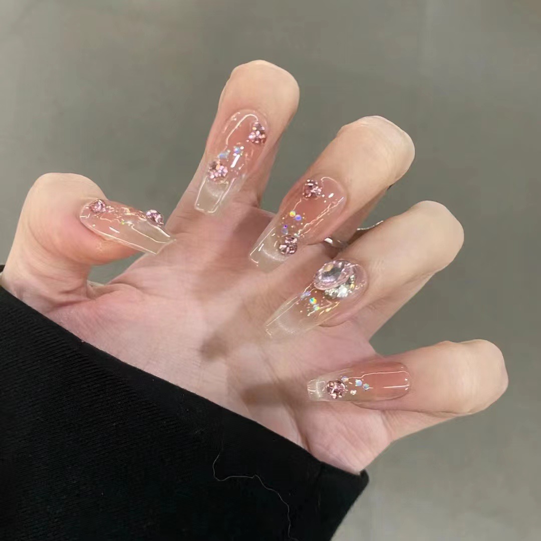 24 stuks lange stiletto polka  - Nail Extension Tips recensie en prijs