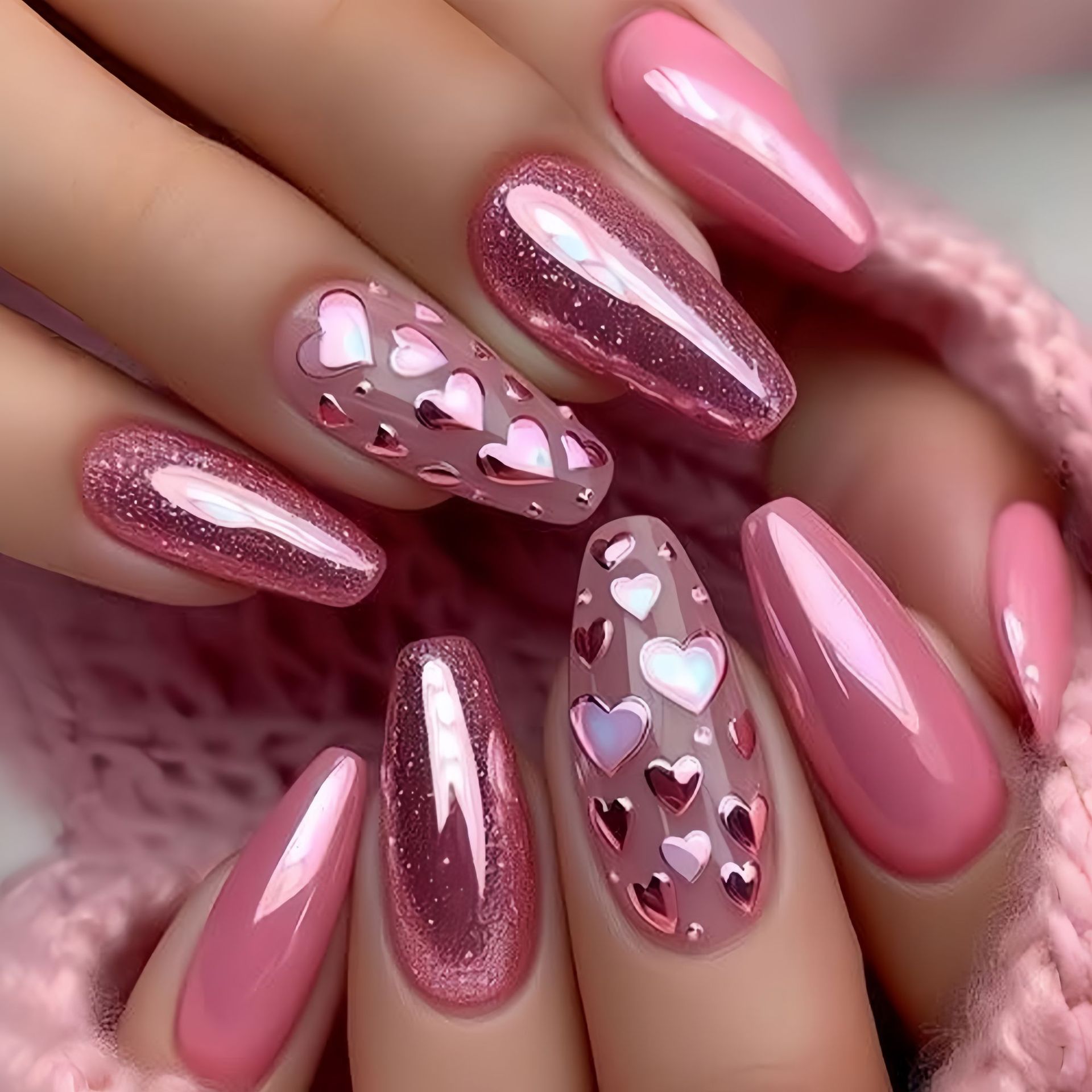 Middellange nepnagels roze bla - Nail Extension Tips recensie en prijs