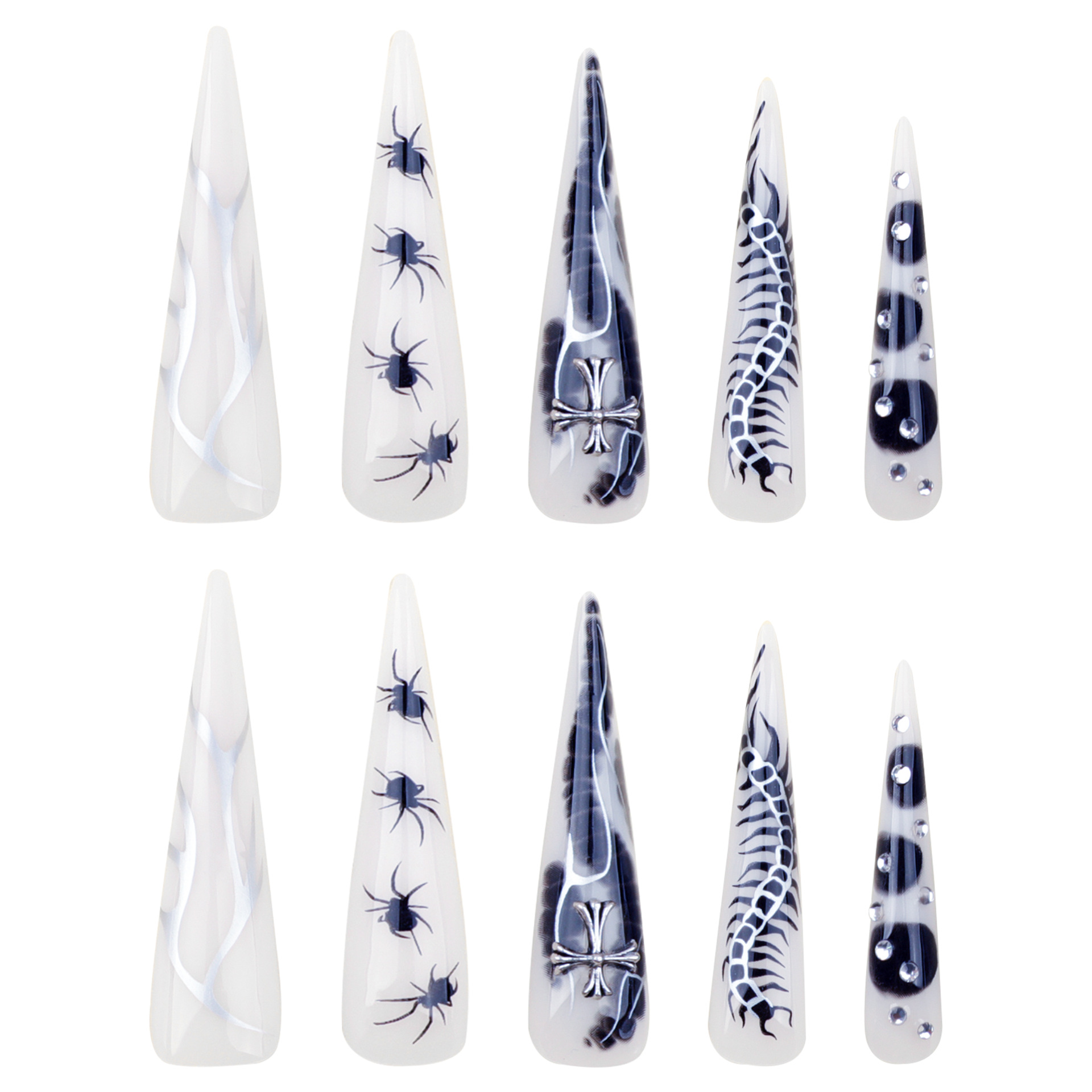 24 stks Pittige Meisje Druk op - Nail Extension Tips recensie en prijs