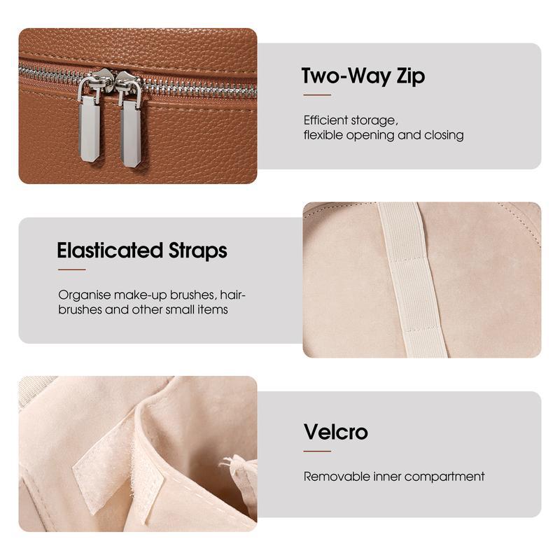 Grote capaciteit PU lederen ma - Beauty Bag Makeup recensie en prijs